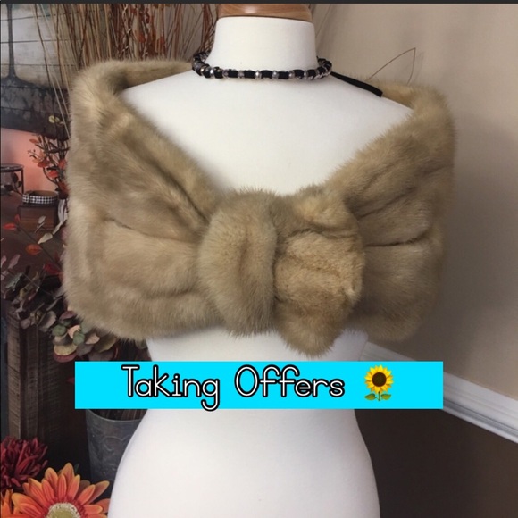 Other - 🛍🌷🛍 VINTAGE MINK STOLE/SHAWL